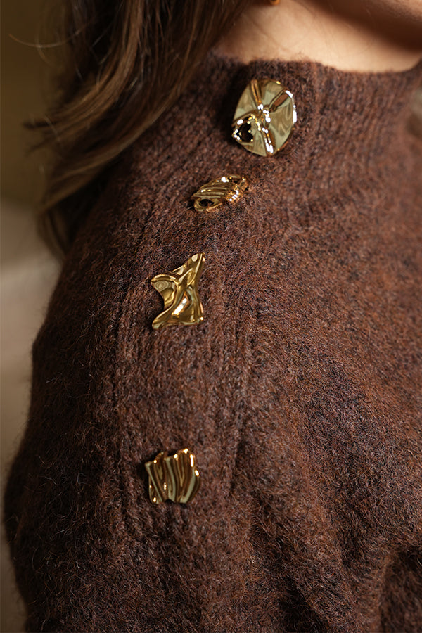 Aurelia wool sweater in Brown